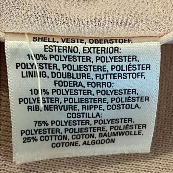 HEI HEI Pale Pink Zip Front Blouse Jacket - Size Medium - Picture 13 of 13